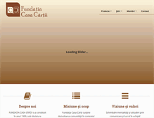 Tablet Screenshot of fundatiacasacartii.ro